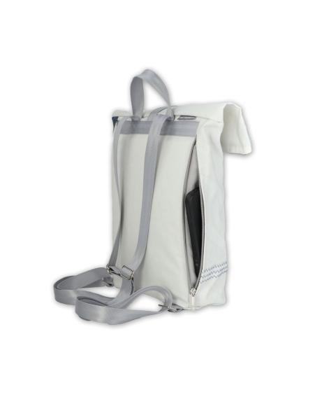 Rolltop Rucksack S " Möwe "  orange blau